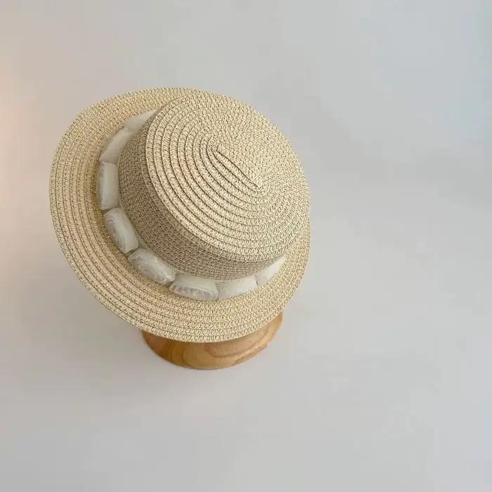 Casquettes de paille d'été pour bébé