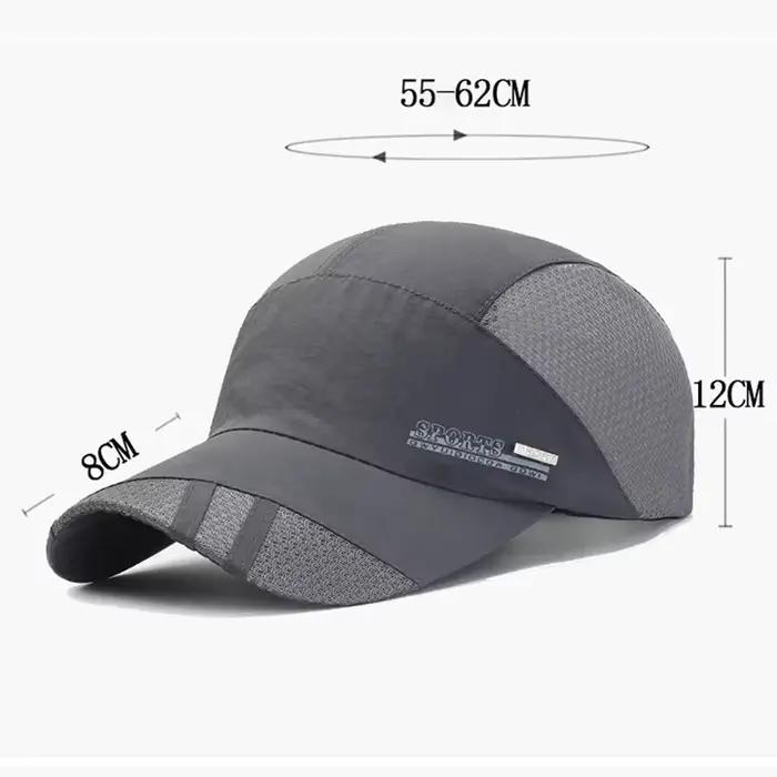 Casquette de baseball légère à séchage rapide pour hommes – Conception en maille sportive ForCool Comfort – Chapeau d'extérieur parfait pour le printemps/été