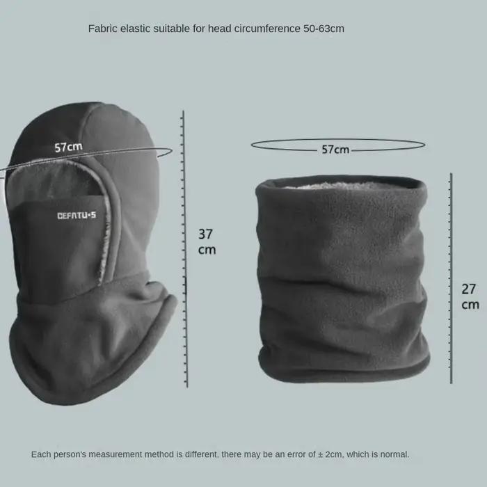 Cagoule polaire casquette de cyclisme résistant au froid coupe-vent capuche chaude et chapeau épaissir thermique Ski