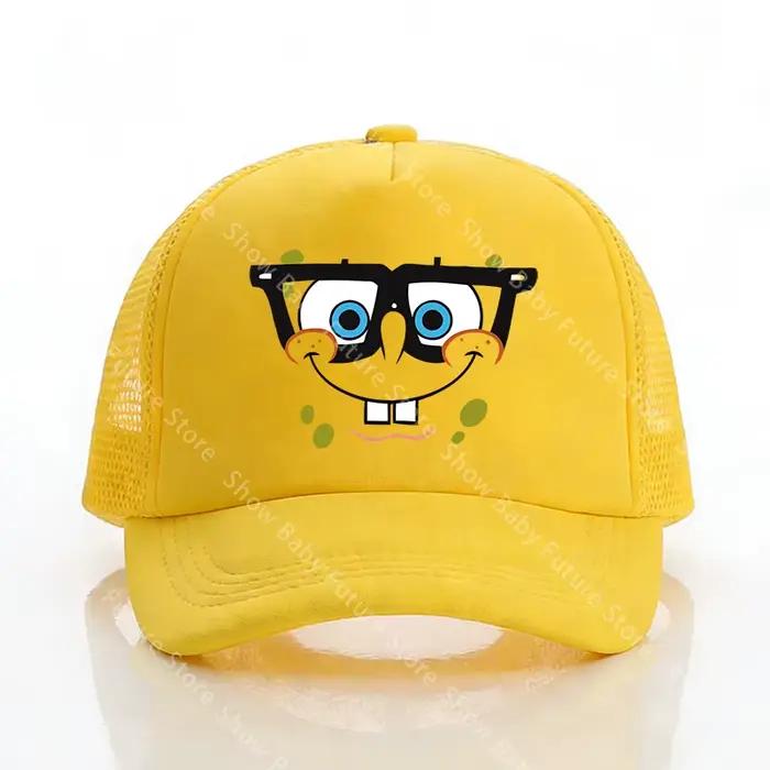 Bob l'éponge casquettes de Baseball pour garçons adultes Kawaii sport respirant maille chapeau mignon dessin animé