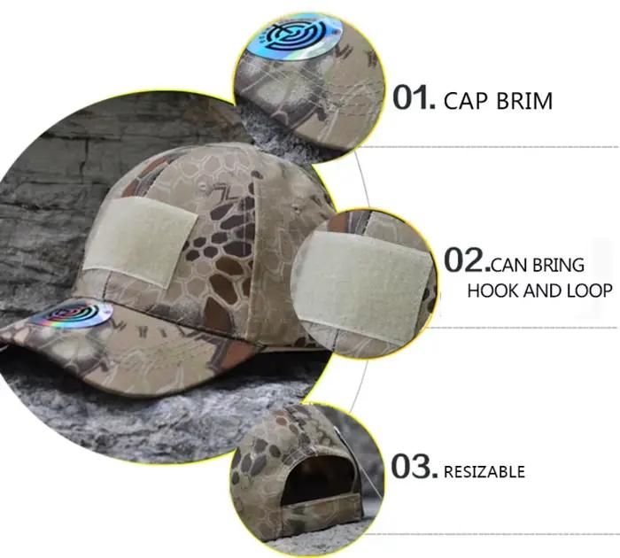 Casquette de baseball tactique camouflage pour homme