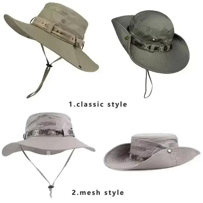 Chapeau seau d'été à large bord pour hommes