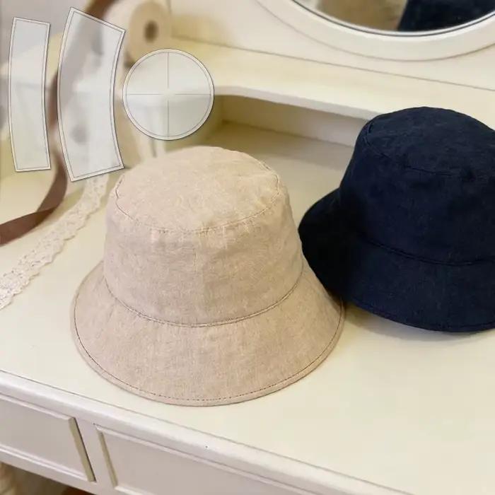 YOMDID 3 pièces, modèle de patron de chapeau de pêcheur pour la fabrication de chapeaux