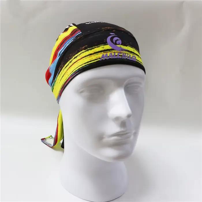 Casquette de cyclisme Pirate Bandana tricotée en polyester multicolore pour femmes, résistante à l'eau et anti-UV, idéale pour le vélo et les randonnées