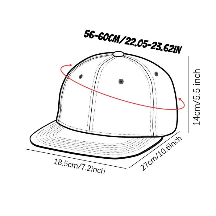 Casquette snapback 'LA' unisexe en polyester protection solaire ajustement réglable pour homme et femme toutes saisons occasions décontractées