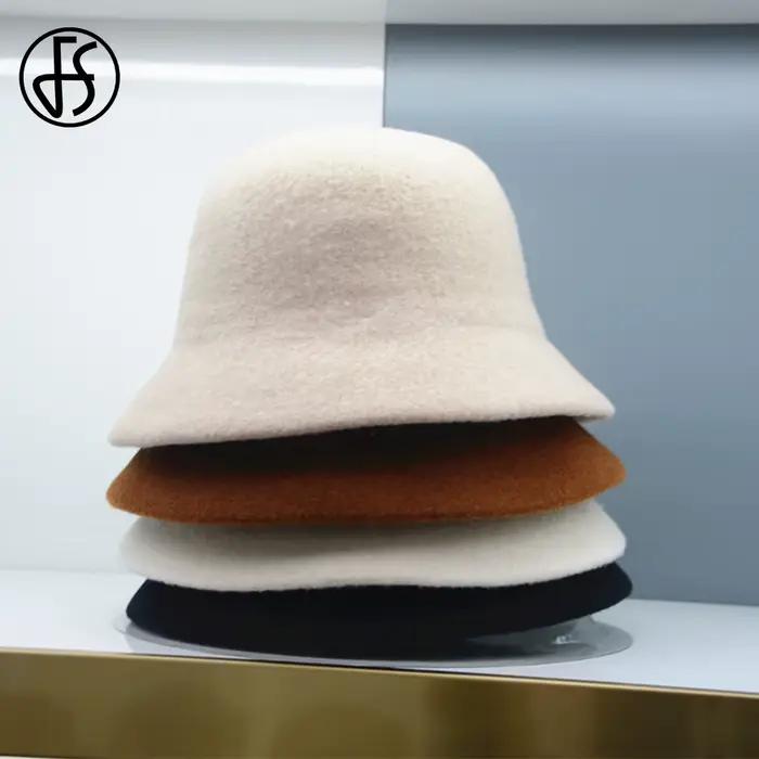 Chapeau FS en laine pour femmes mode et sport printemps automne hiver multifonction noir rouge violet beige bleu ajustableextérieur