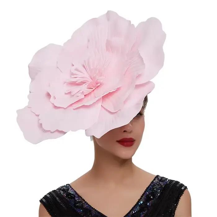 Fascinator Kentucky Derby Femmes Barrette Cheveux Accessoire Fête Mariage Plume Floral Occasionnels