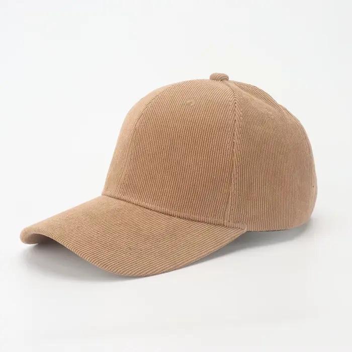 Casquette de Baseball en velours côtelé pour femmes