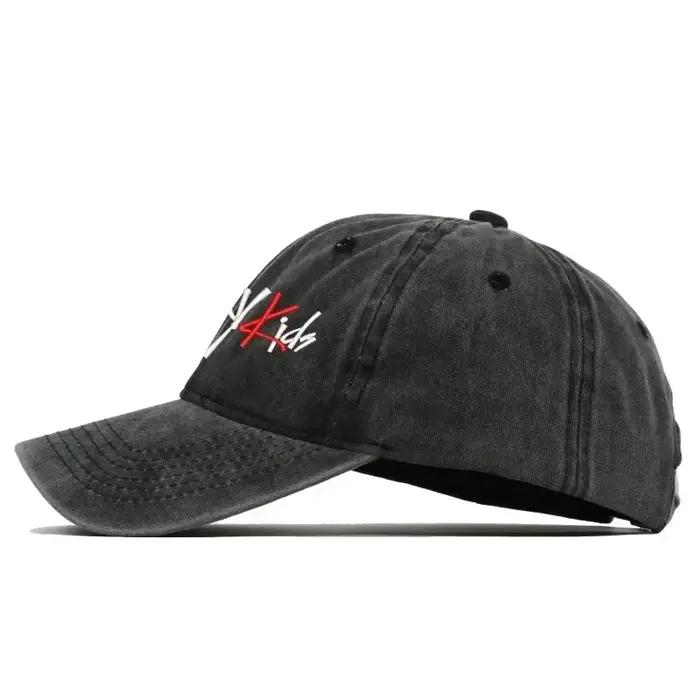 SKZOO Idol Gift Version coréenne tissu pur coton brodé casquette de Baseball lavée pour hommes et femmes Protection solaire