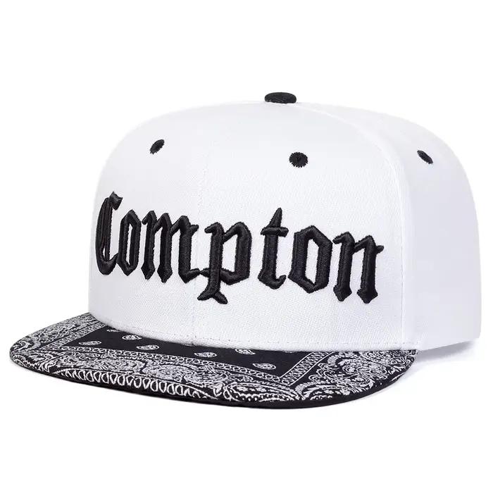 Casquettes de baseball unisexes avec broderie de lettres COMPTON