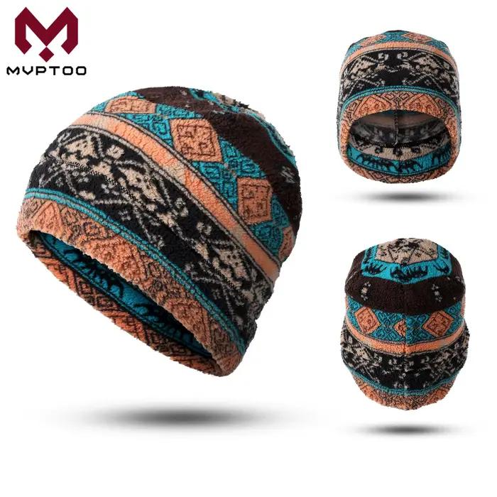 Bonnets thermiques d'hiver chapeaux temps froid polaire Ski coupe-vent Skullies casquettes doux Sport de plein air course cyclisme randonnée chapeau décontracté