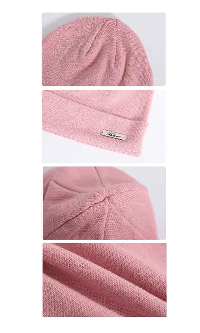 Bonnet en laine mérinos doux tricoté pour homme et femme
