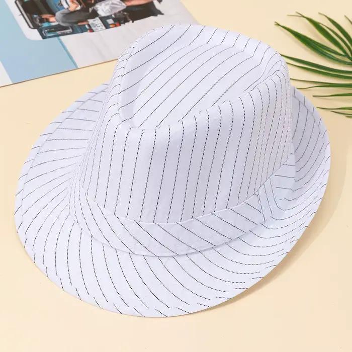 Chapeau haut de forme rayé pour hommes et femmes