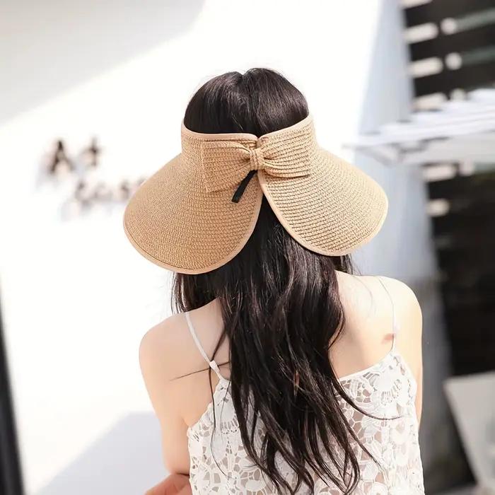 Chapeau Visière d'Été pour Femme - Élégant et Résistant aux UV pour la Randonnée en Plein Air