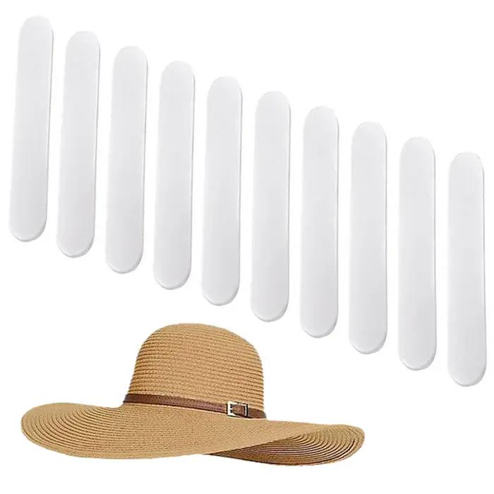 Bandelettes adhésives pour ajustement de chapeau