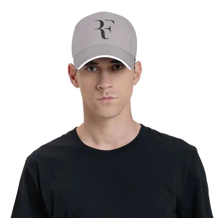 Casquette de baseball RF Roger Federer Patch Tennis pour femmes et hommes