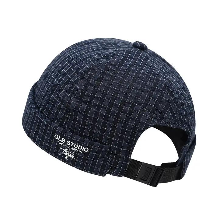 Casquette rétro à carreaux à séchage rapide et respirante