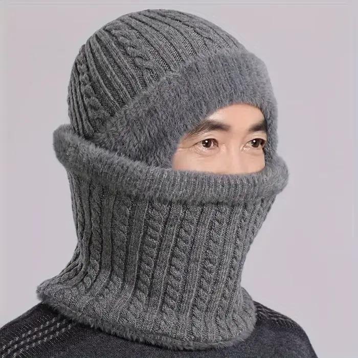 Chapeau tricoté hiver personnes âgées