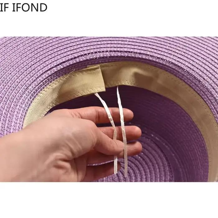 Chapeau de soleil en paille pour femmes
