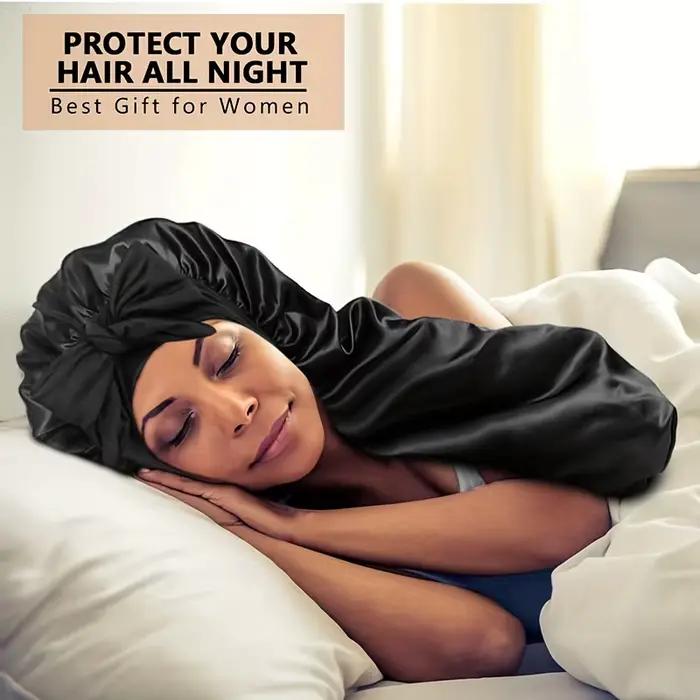 Bonnet Long en Satin de soie pour femmes endormies