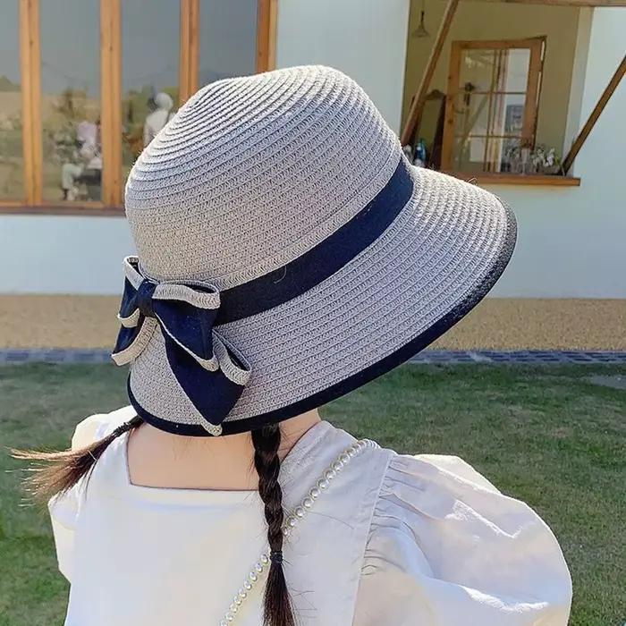 Nouveau chapeau de paille Conception de noeud papillon 