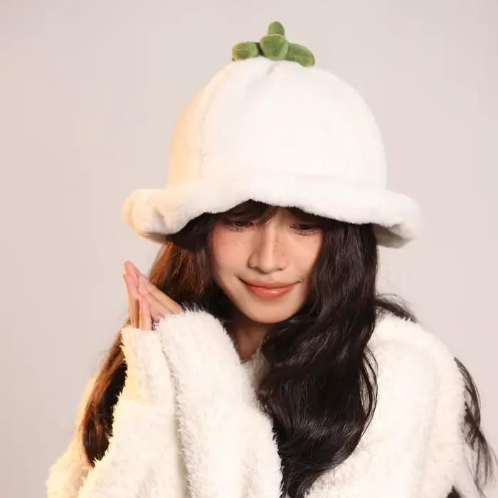 Chapeau en fourrure artificielle de grande taille pour homme