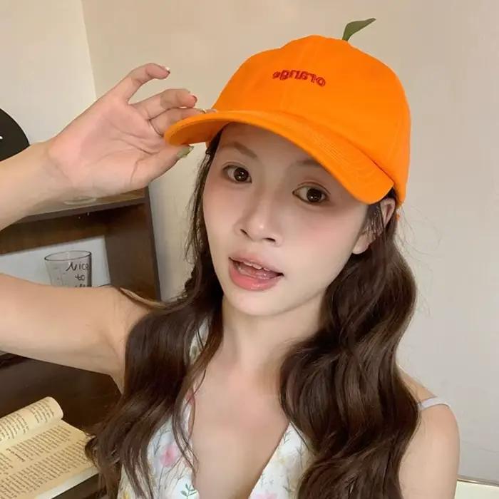 Casquettes de baseball orange tendance pour l'été