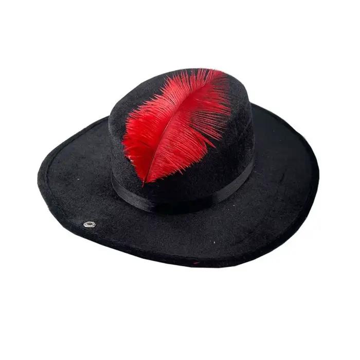 Chapeau Fedora Vintage Grand Bord Roulé Décontracté Pour Hommes Femmes Fêtes Soirées Déguisées Cosplay Occasions Spéciales
