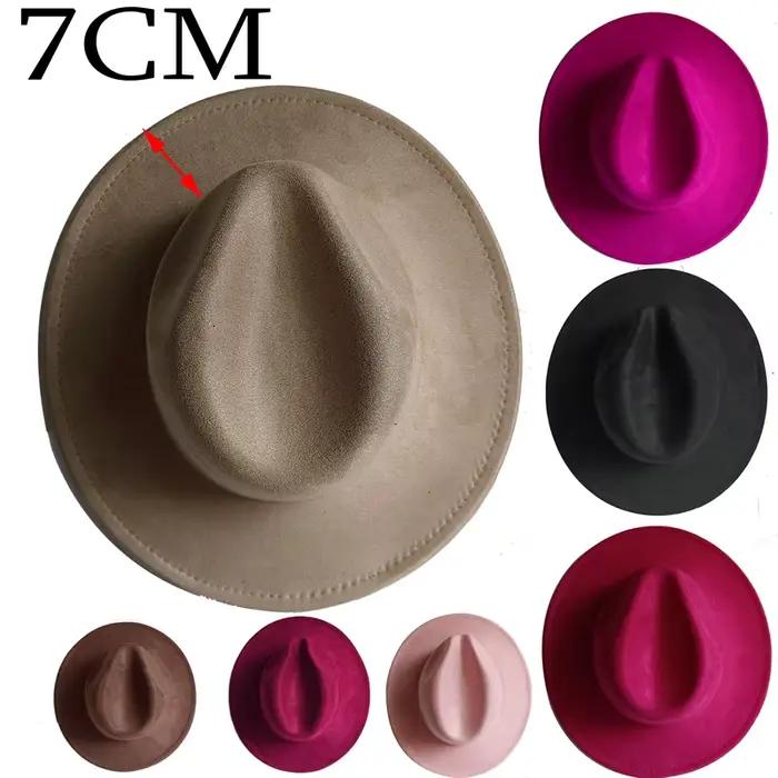 Camel 7 cm chapeau en daim