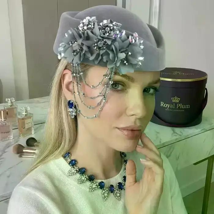 Chapeau rétro britannique pour femme