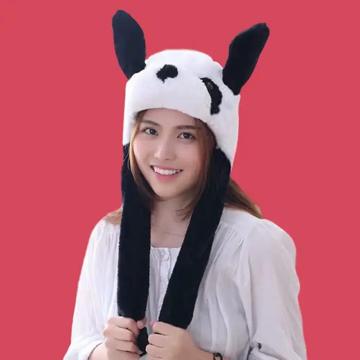 Chapeaux de lapin en peluche pour enfants