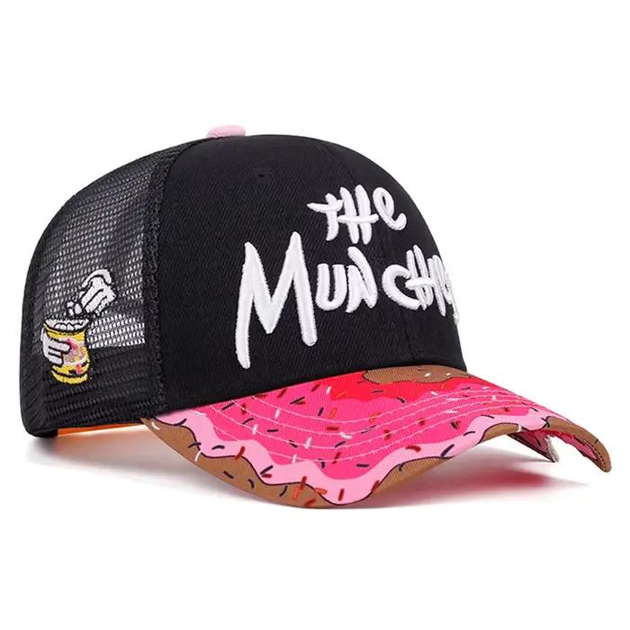 Nouvelle Casquette de Baseball 2026 Broderie Donut Hip-Hop Skateboard Quotidien Décoration Protection Solaire Unisexe en Maille