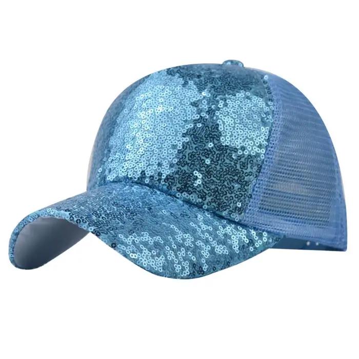 Casquette en maille à paillettes pour femmes et hommes