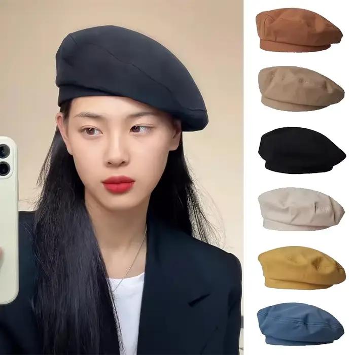 Béret Octogonal en Laine Version Coréenne