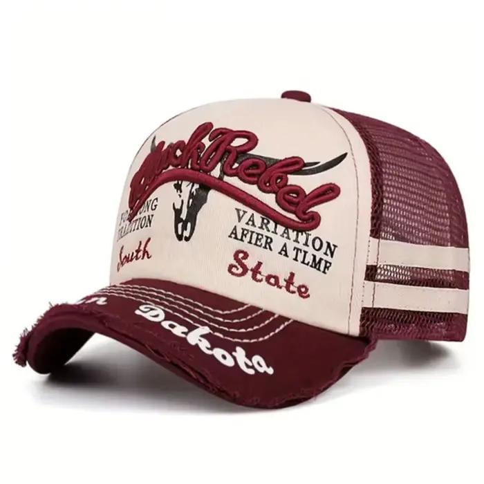 Nouvelle Casquette de Baseball 2026 avec Broderie Tête de Taureau