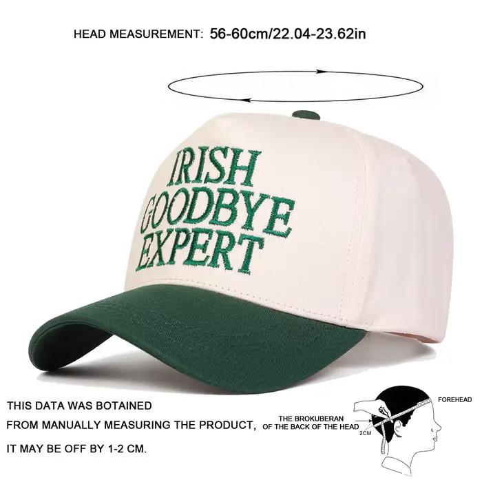 Casquettes de baseball brodées unisexes IRISH GOODBYE EXPERT