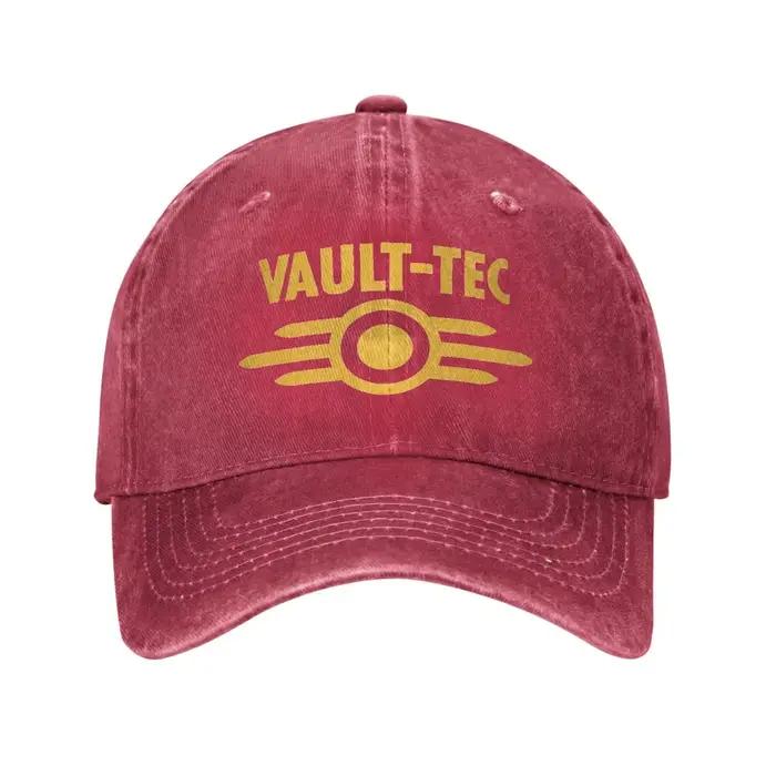 Casquette de baseball Vault Tec Logo Fallouted Game Sun en coton avec protection solaire réglable pour homme et femme pour les quatre saisons et les occasions extérieures
