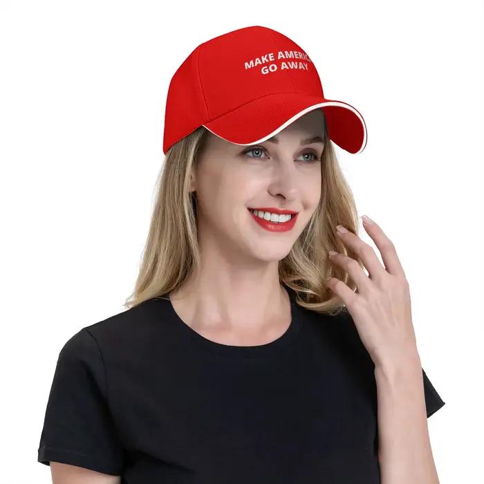 Casquette de baseball réglable MAGA « Make America Go Away » pour homme et femme