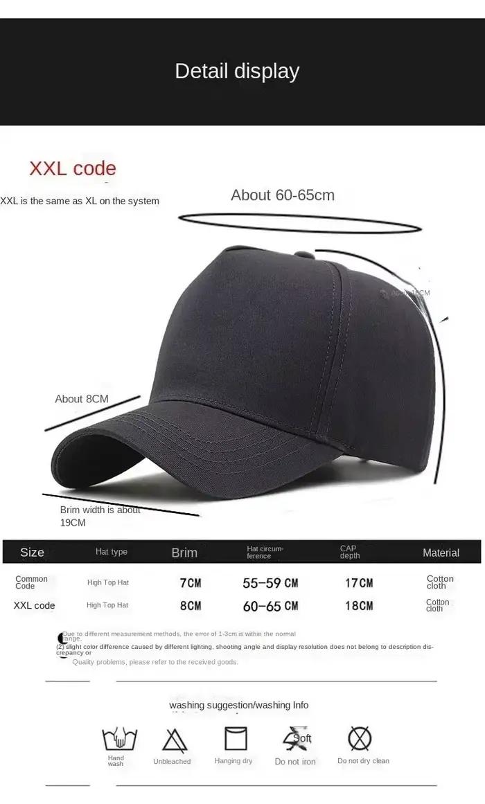 Casquette de baseball en maille grande taille pour l'été