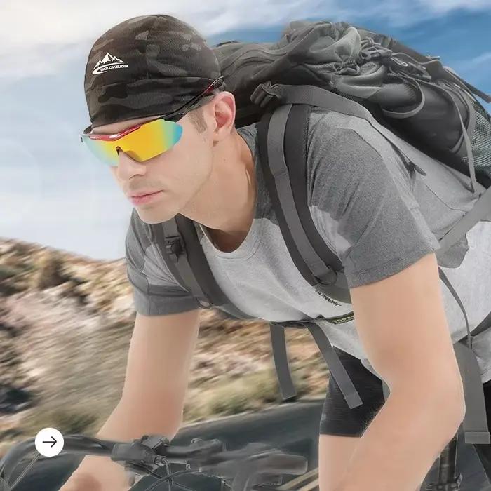 Casquette de cyclisme homme polyester anti-transpiration tête de mort casquette sous casque de moto sportif occassions été hiver