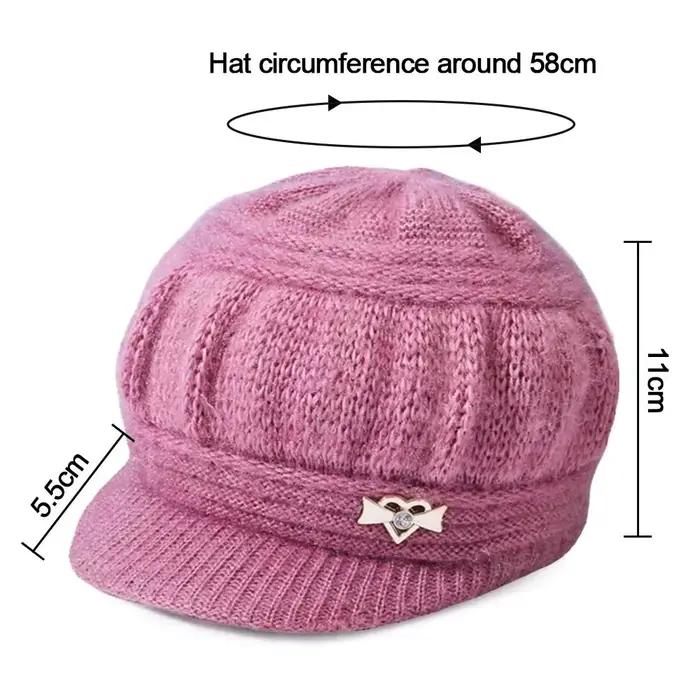 Chapeau en laine tricoté pour femmes