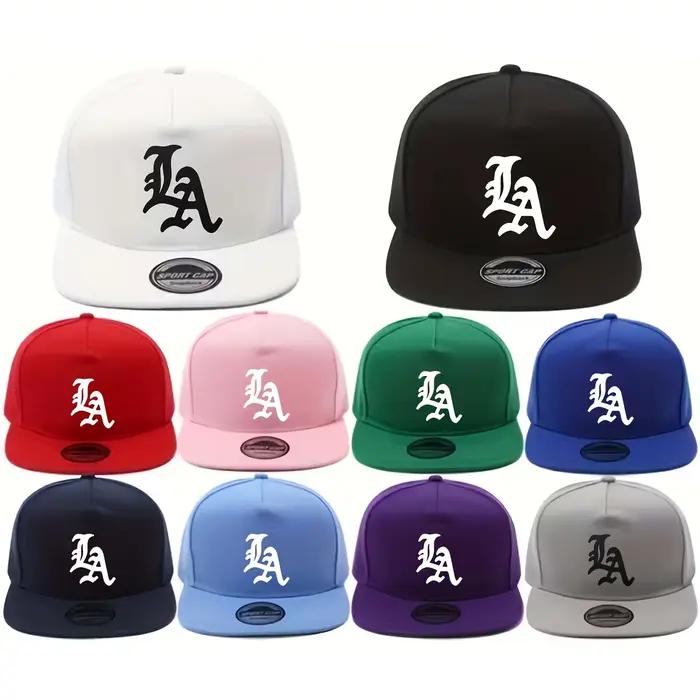 Casquette snapback avec lettres « LA» imprimées