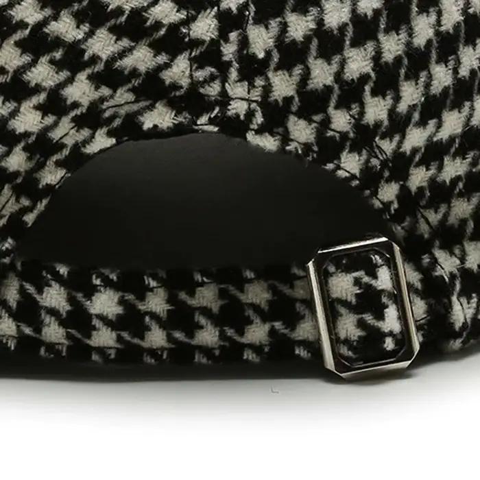 Casquette de baseball noire style streetwear coréen avec broderie motif Gird