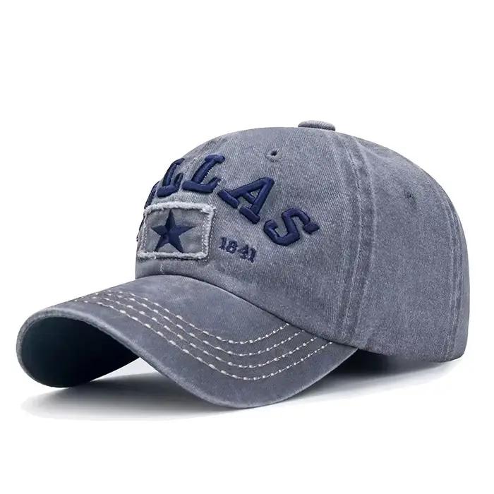 4 couleurs unisexe DALLAS 3D casquette de Baseball brodée casquettes Snapback chapeaux de soleil