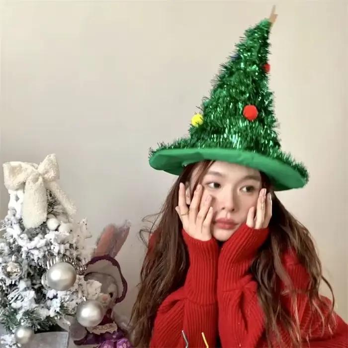 Chapeau de Noël avec petit bandeau d'arbre pour femmes et hommes, accessoire de cheveux de fête, photo amusante, décoration festive occasions spéciales
