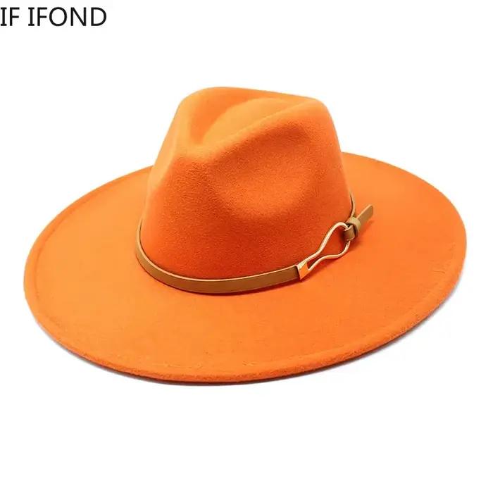 Chapeau Fedora à grand bord pour femmes