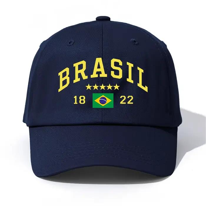 Casquette de Baseball imprimée brésil pour adultes