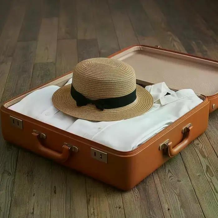 Chapeau de soleil plat de haute qualité