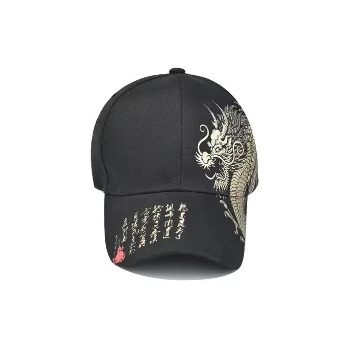 Impression Dragon chinois casquettes de Baseball pour hommes Totem croyance femmes coton chapeau de relance Protection solaire extérieure Gorras casquette de camionneur