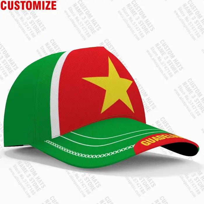 Guadeloupe casquettes de Baseball gratuit sur mesure nom France équipe Logo Gp chapeaux Glp pays voyage français Nation 2006 drapeau 2012 couvre-chef